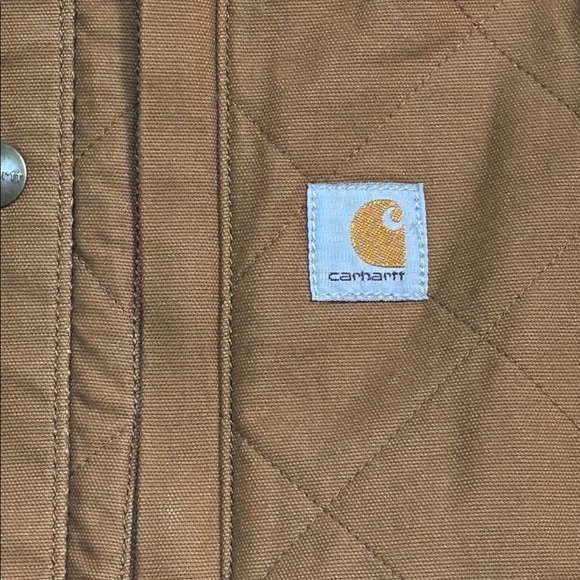 Carhartt Women’s Size 2X (20-22) Quilted Rugged Flex Relaxed Vest BRN OV4423-W - Picture 3 of 11